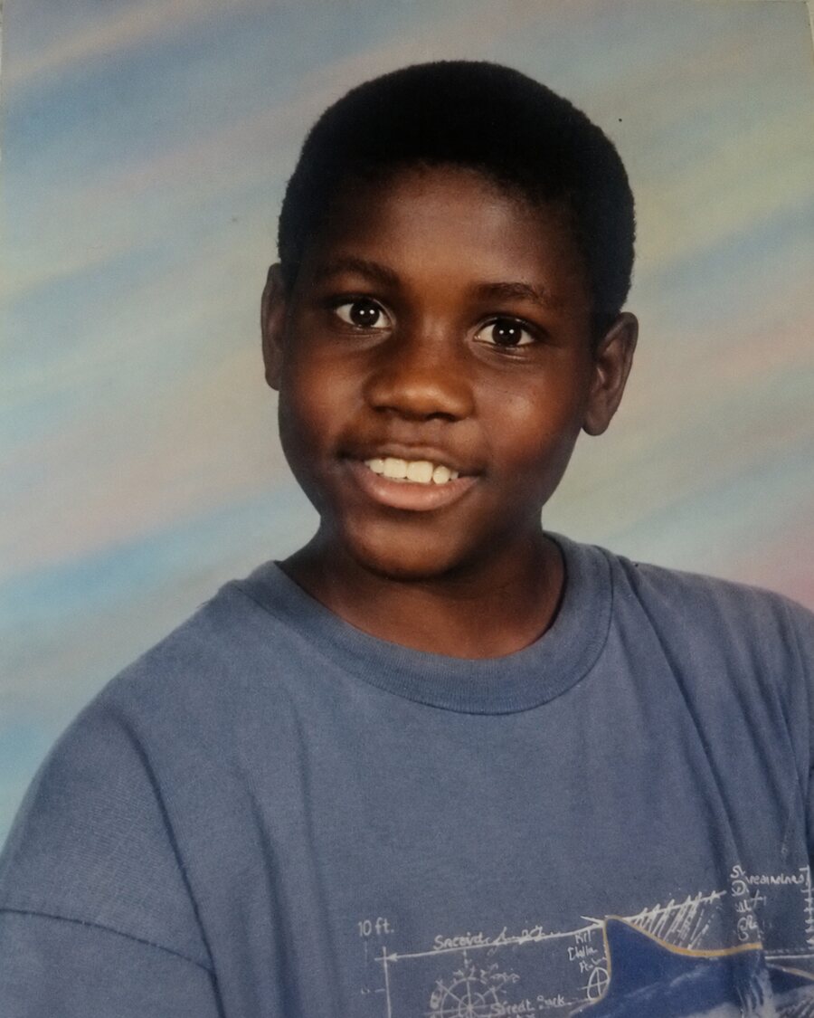 Terrence Michael Scott as a child